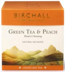 Birchall Loose Leaf Tea - Green Tea & Peach 125g - Coffee Supplies